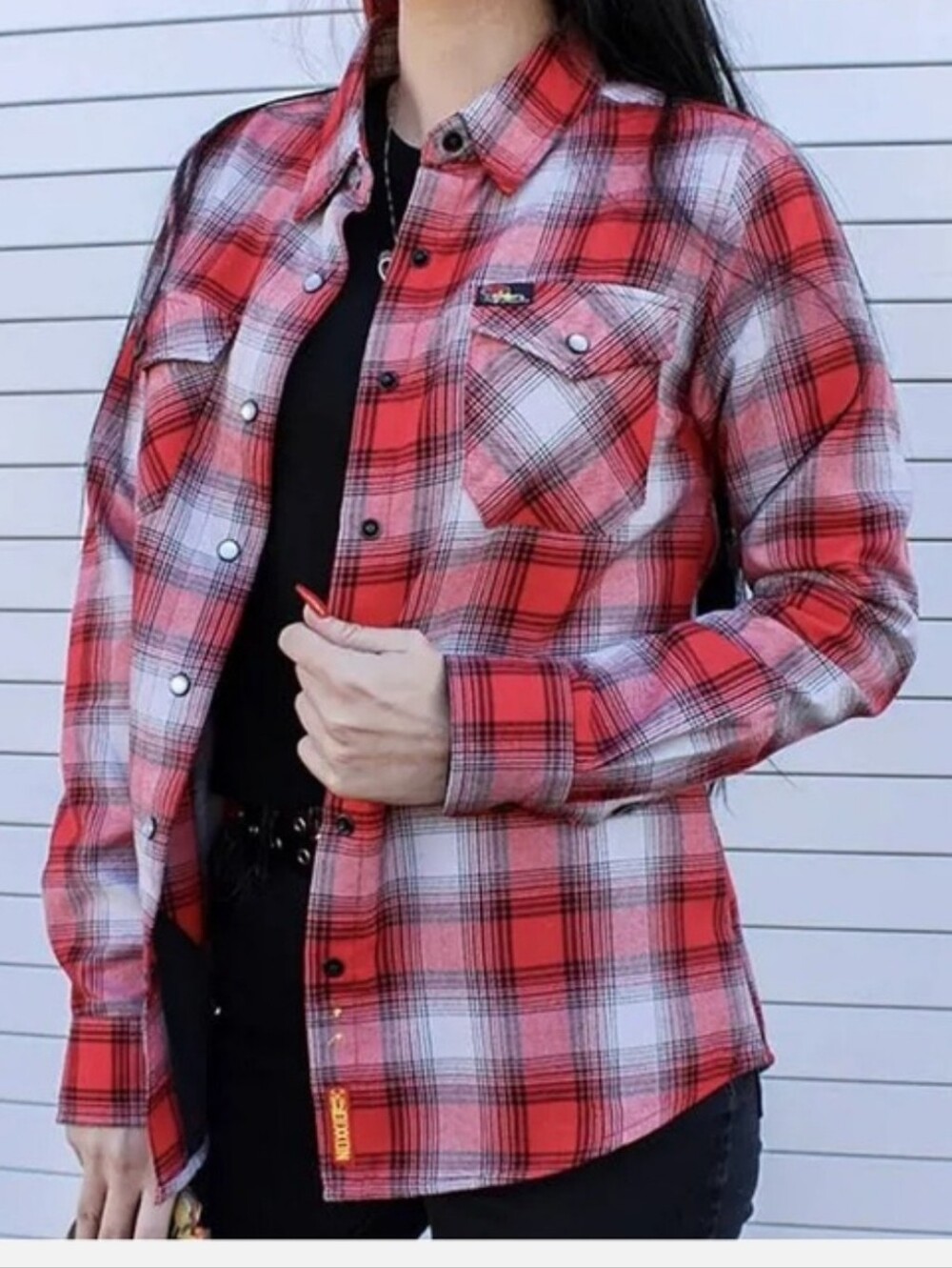 NeW 😎DIXXON😛 LONG-SLEEVE FLANNEL L Clay SMITH AMERICAN HORSEPOWER